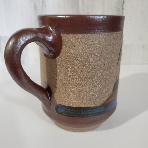 Cabo San Lucas Earthenware Mug Hand Painted - Picture 5 of 7